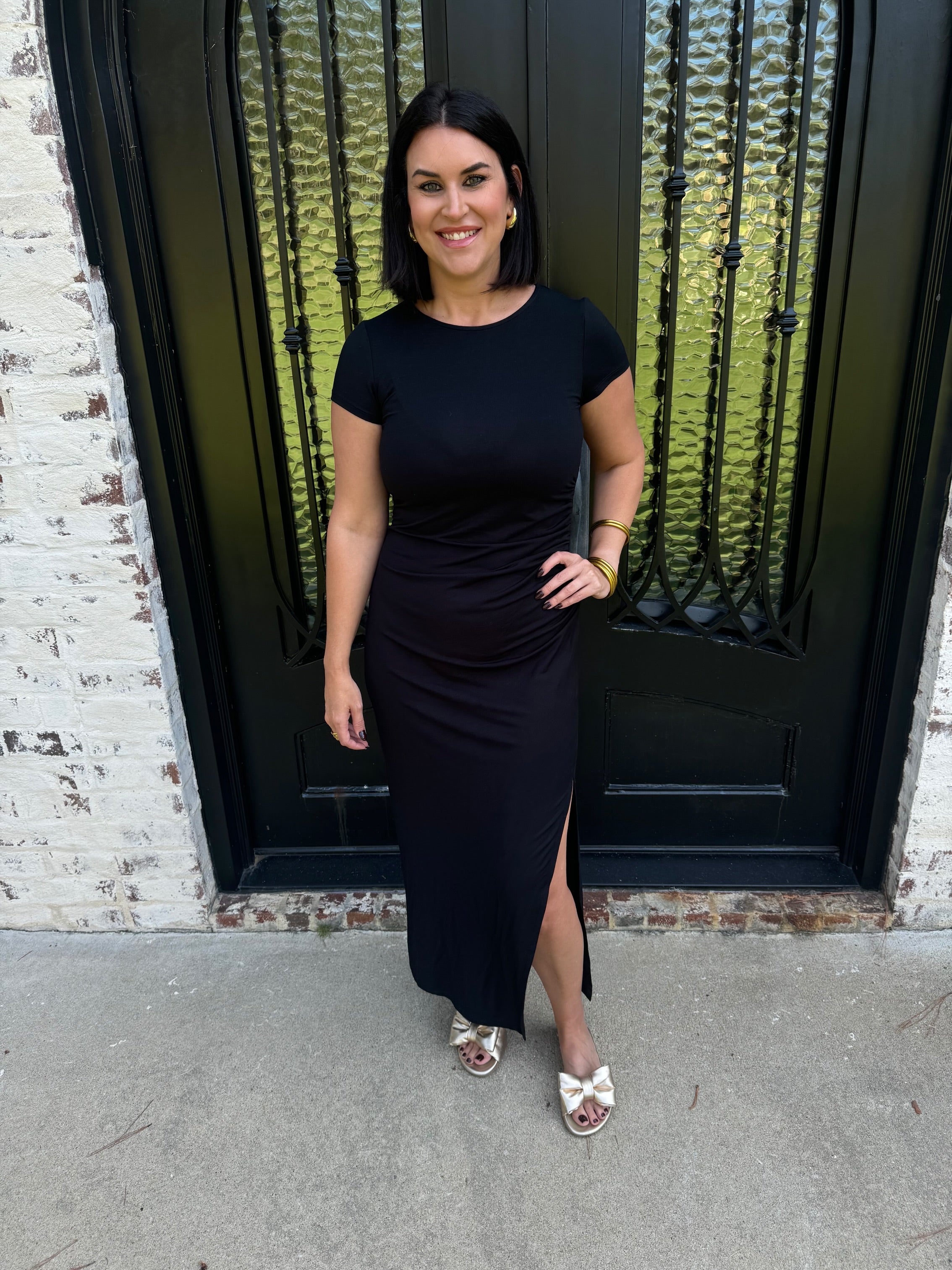 Z Supply Aurelia Midi Dress in Black Z Supply Aurelia Midi Dress in Black