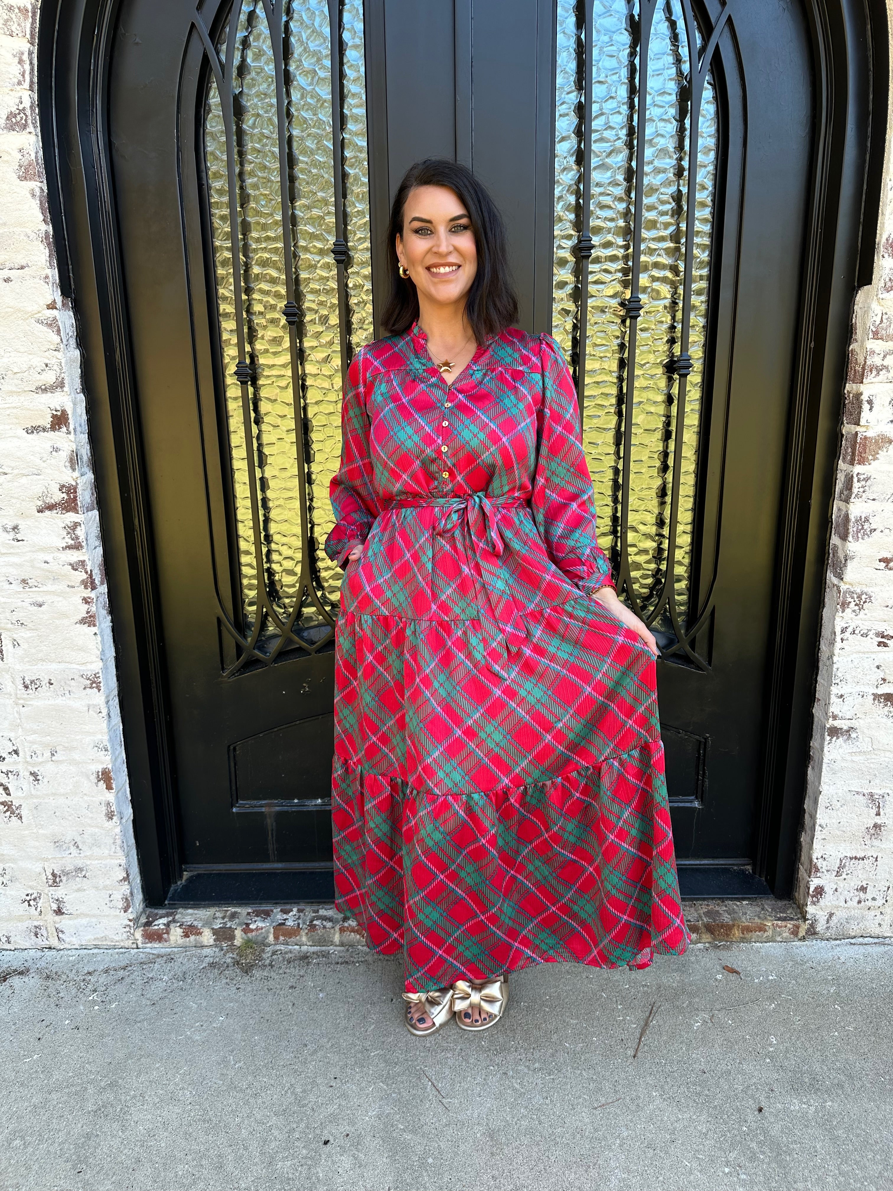 tartan maxi dress Tartanvibesclothing Wardlaw Tank Joyfolie Womens Roisin Maxi Dress in Cinnamon Tartan The Versatility of a Plaid