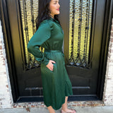 Galina Midi Dress in Rainforest