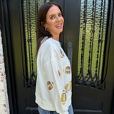 Mary Square Millie Football Sweatshirt