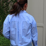 Dear John Adrianna Stripe Blue Top
