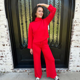 Spanx AirEssentials Turtleneck Tunic in Red