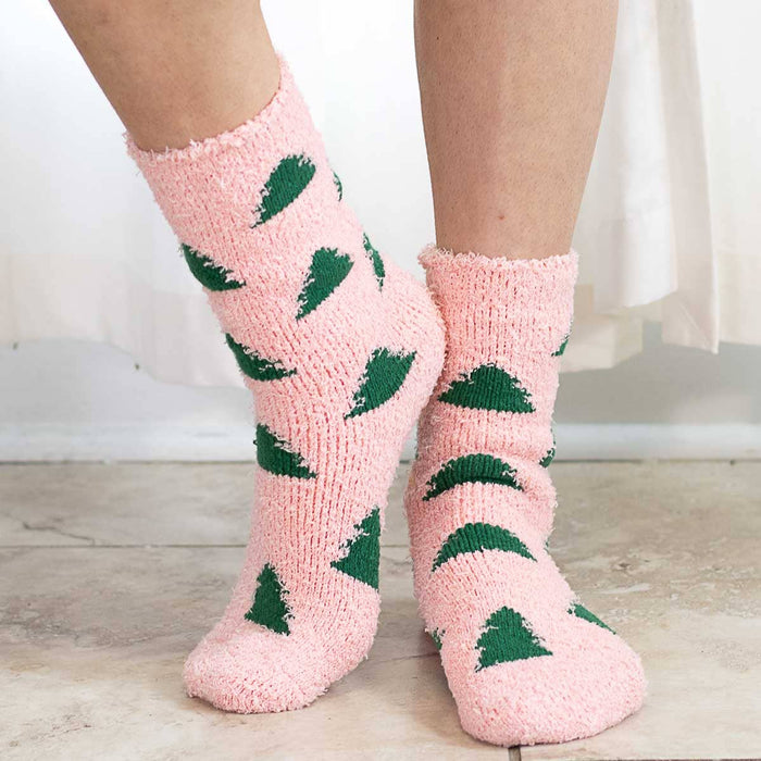 Women's  Christmas Tree Snuggle Socks