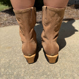 Sam Edelman Harmony Ankle Boots in Truffle Brown Suede