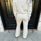 Spanx AirEssentials Brushed Flare Pant in Heather Cream