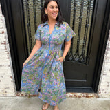 Clara Floral Midi Dress in Regular & PLUS SIZES