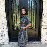 Mikki Midi Dress in Navy