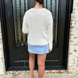 Beach Whip Stitch Sweater