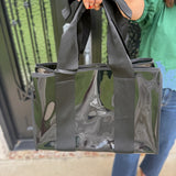 Bow Beach Tote in Midnight Black
