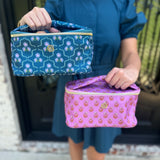 Mary Square Kiss and Makeup in Pink Floral and Venice Vines