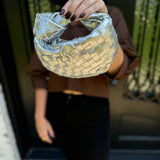 Mini Knot Bag in Silver