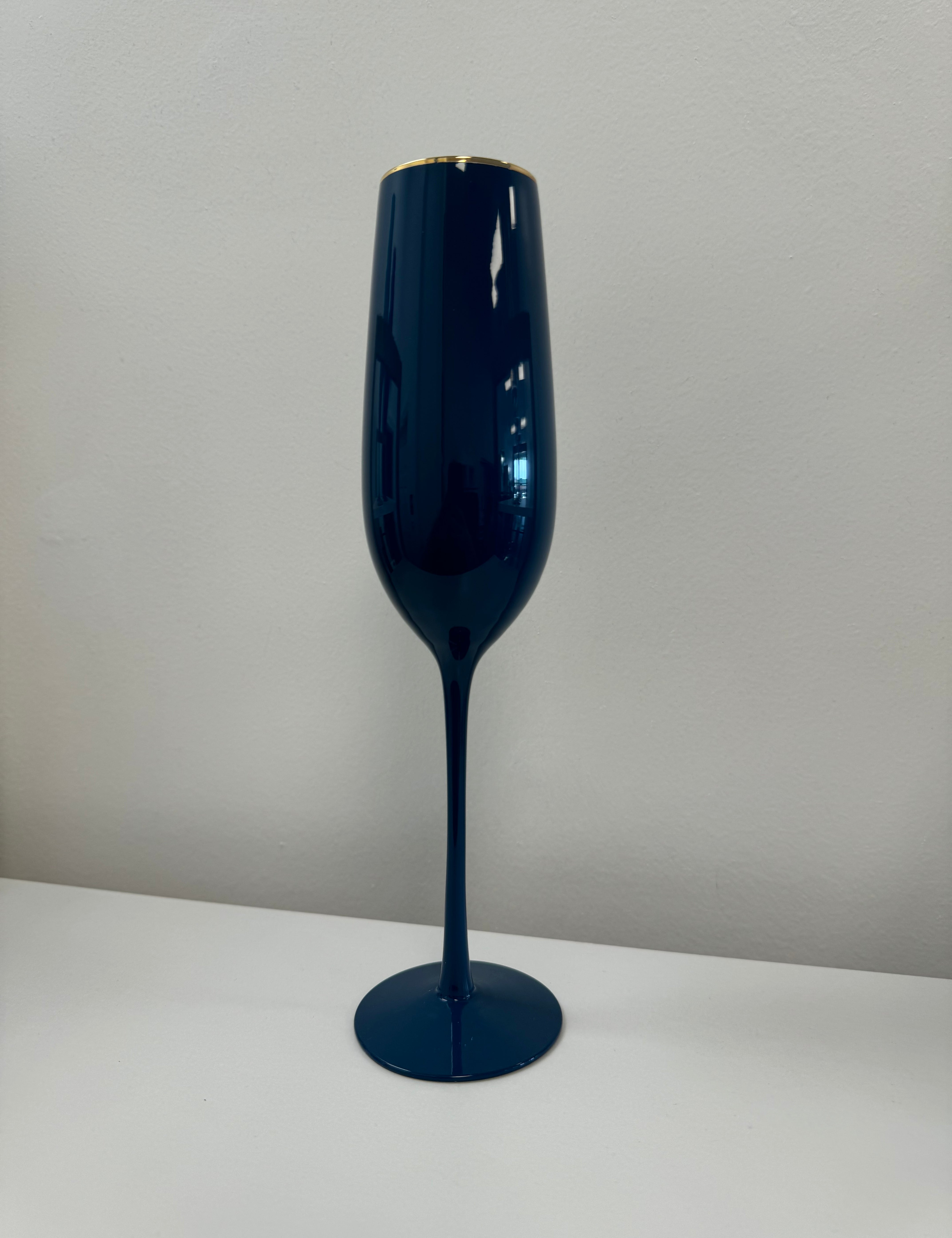 Sugar Plum Champagne Flute Glasses