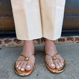 Dolce Vita Kenley Sandals in Distressed Gold