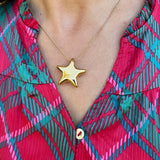 Bubble Star Necklace in Gold