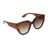 DIFF Ivy Sunglasses in Sequoia Tortoise + Brown Gradient