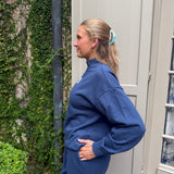 Lulu Mac Longsleeve Terry Cloth in Navy
