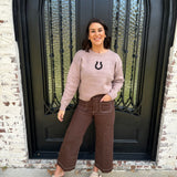 Horseshoe Sweater in Brown
