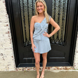 The Cathy Dress in Gingham Blue