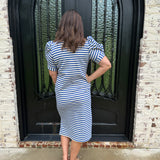 Cammy Midi Dress in Blue