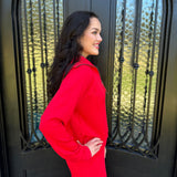 Spanx AirEssentials Half Zip in Red
