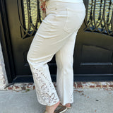 Bayeas Paris High Rise Straight Jeans in White