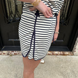 In My Errands Set in Navy and White