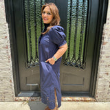 Della Dress in Navy