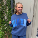 LULU MAC Navy Multi Stitch Sweatshirt