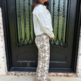 Evie Snakeskin Denim Jeans