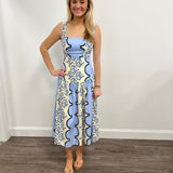 Lavi Mariana Midi Dress in Blue