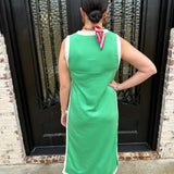 Two Tone Natalia Maxi Dress in Green