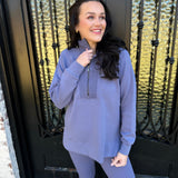 Spanx AirEssentials Brushed Half Zip in Pewter
