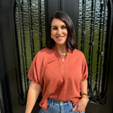 Pearla Top in Clay