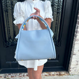 Tulum Leather Purse in Blue
