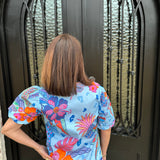 Maude Raya Top in Azure Safari