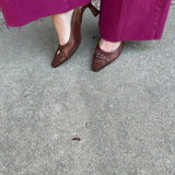 Lorine Heels in Espresso Mesh