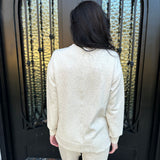 Spanx AirEssentials Brushed Crewneck in Heather Cream