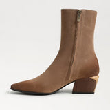 Sam Edelman Harmony Ankle Boots in Truffle Brown Suede