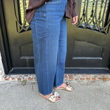 Spanx Barrel Leg Jeans in Adriatic Blue