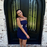 Game Color Block Dress in Navy