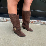 Dolce Vita Jody Suede Boots in Dark Brown