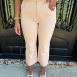 High Rise Wide Leg Jean in Pale Dogwood
