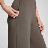 Spanx AirEssentials Zero Waistband Wide Leg Pant Petite in Mineral
