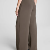 Spanx AirEssentials Zero Waistband Wide Leg Pant Petite in Mineral