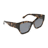 DIFF Vivienne Sunglasses in Espresso Tortoise + Polarized Grey
