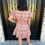 Peony Glow Dress in Pink
