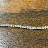 Round Brilliant Cut Diamond Necklace in Silver