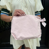 Essential Zip Pouch in Ballet Pink