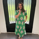 Cami Floral Ruffle Collar Maxi
