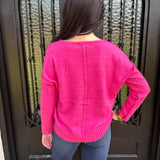 Clarette Sweater in Hot Pink